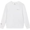Fila White Series Solid Color Round Neck Comfortable Casual Sweatshirt Men Sweatshirt F11M447202A-WT