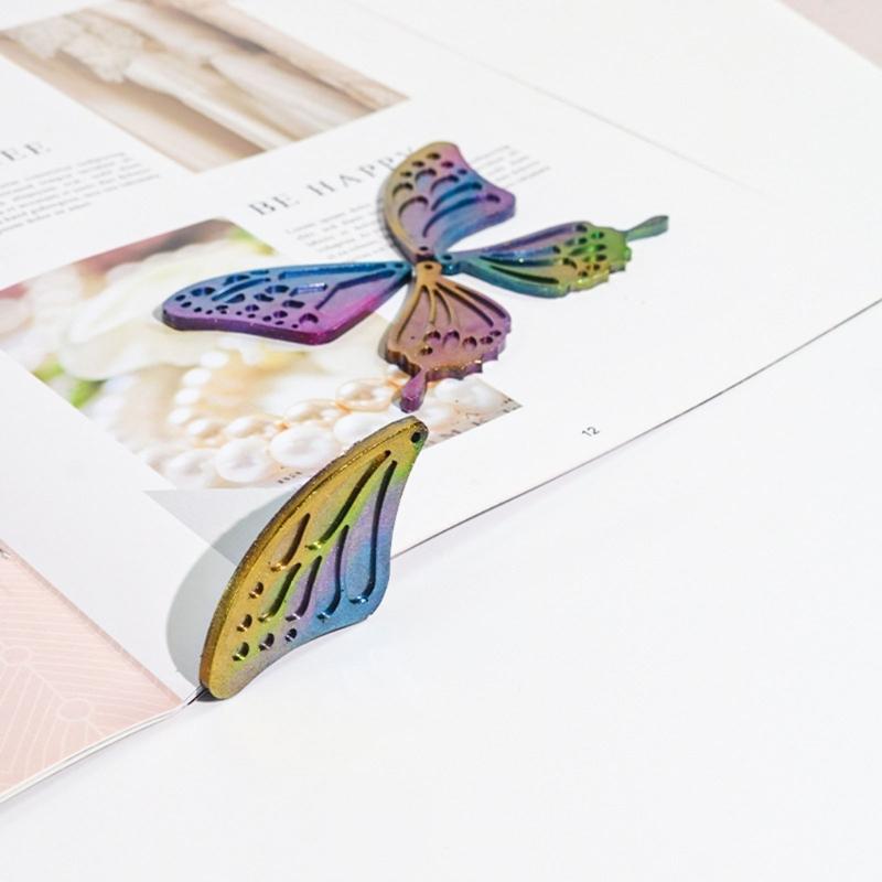 Pendant Mould Butterfly Wing Shaped Jewelry Molds with Hole Hand-Making Accessories Silicone Material for DIY Earrings