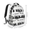 Funny EW People Cat Printed Student Backpack School Bag Hiking Travel Daypack for Boys Girls Fashion Bookbag Shoulder Bags