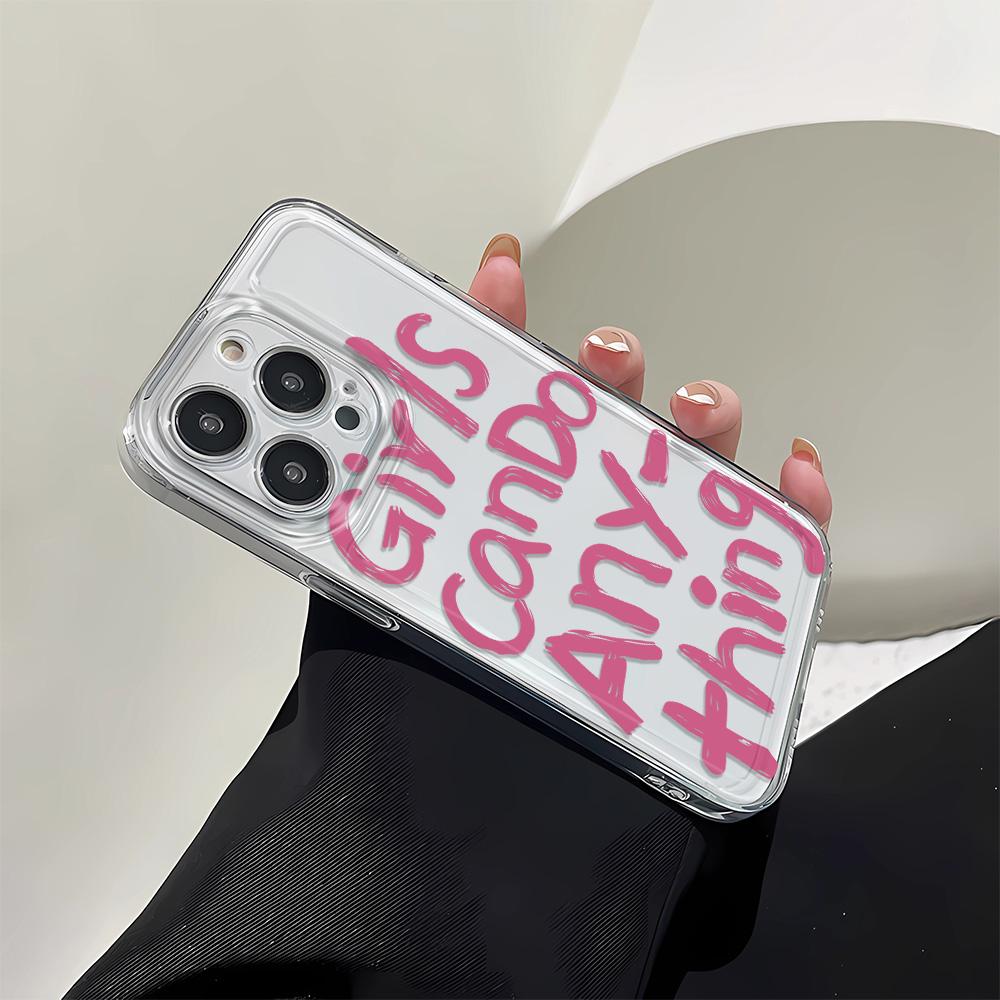 Panda English Luxury Soft Phone Case For iPhone 15 14 13 12 11 Pro Max X XS Max XR 7 8 Plus SE 2020 Case Cover Funda Coque