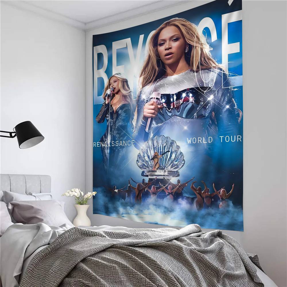 Beyonce Super Singer Printed Large Wall Tapestry Art Science Fiction Room Home Decor Decor Blanket