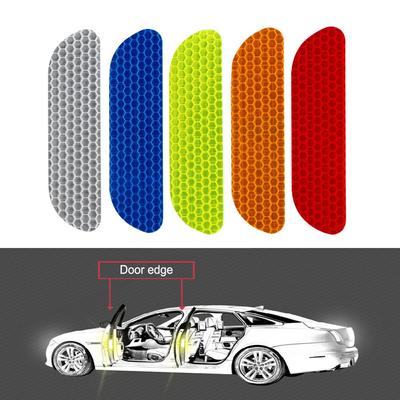 4 stuks Universeel Open Teken Achterkant Auto Deurstickers Waarschuwingsmarkering Reflecterende Tape Veiligheid