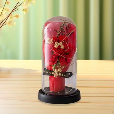 Artificial Rose Bouquet Preserved Flower Decoration Birthday Gift Ornament Arrangement for