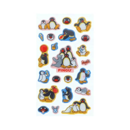 Sun-Star Stationery Pingu Goods Stickers, Puffy 2D S8819904