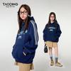 Tao Ding Mädchen Herbst/Winter Fleecegefüttertes Rundhals-Sweatshirt