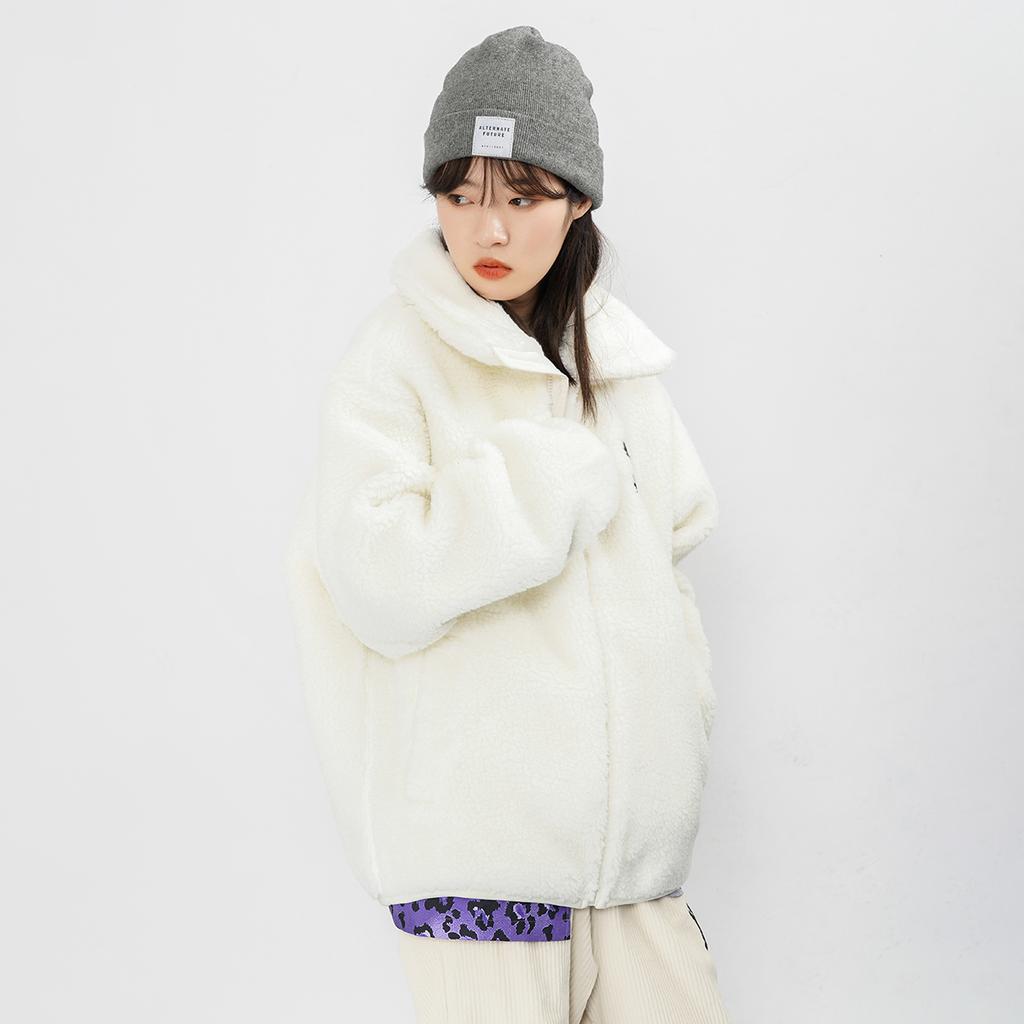 New MLB Velvet Jackets Unisex Ivory White 3AJPF3016-50IVS