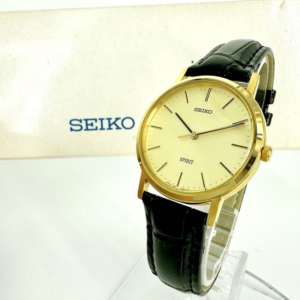 [USED] Almost/Box/Battery SEIKO SPIRIT Watch 7N01-7060