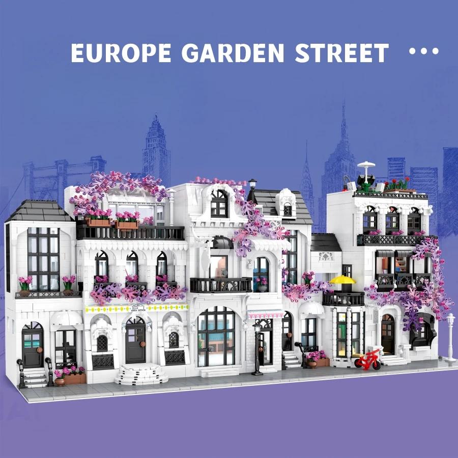 Non-Toxic Creative Flower House Building Bricks Model Kit Moc Custom Design Construction Set Creative Diy For Children Birthday Gift