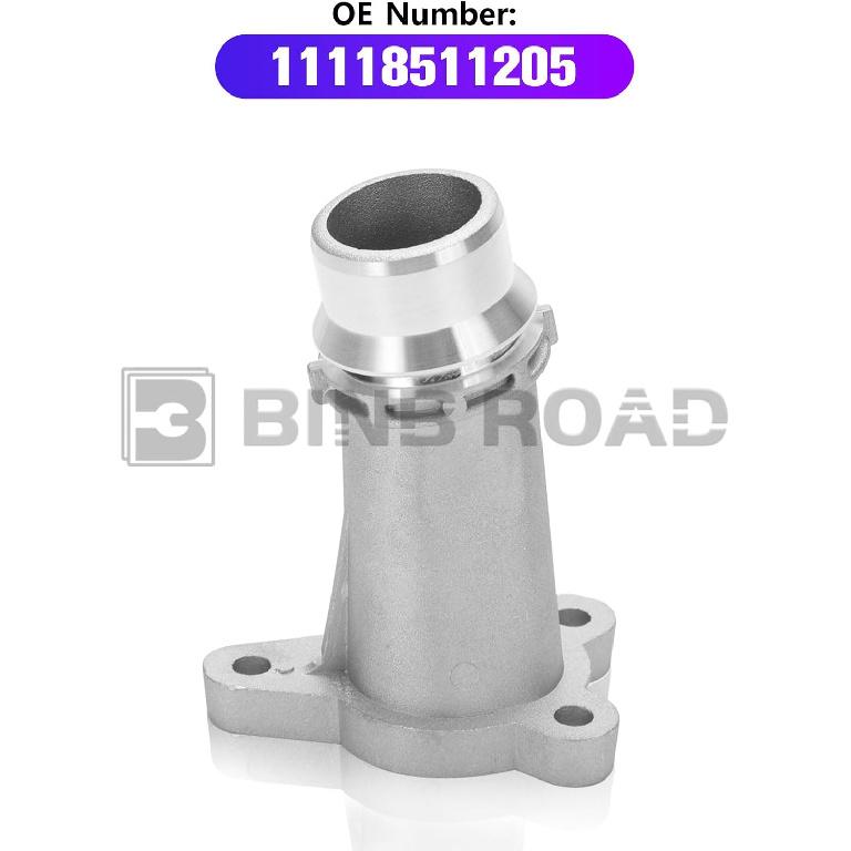 11118511205 Aluminium Motorblok Waterpijp Connector Compatibel met BMW 1 2 3 4 5 6 7 X1 X2 X3 X4 X5 | Compatibel met MINI F55 F56 2013-2019