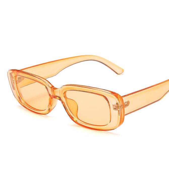 Small Square Rectangle Sunglasses Women Square Sunglasses 90s Retro Eyewear Vintage Candy Color Sunglasses Lentes Sol