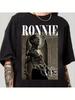 2026 Sommer Neu Roni Radke Rückwärts Serie T-Shirt Hohe Qualität Lässig und Bequem Herren Rundhals Gedrucktes T-Shirt
