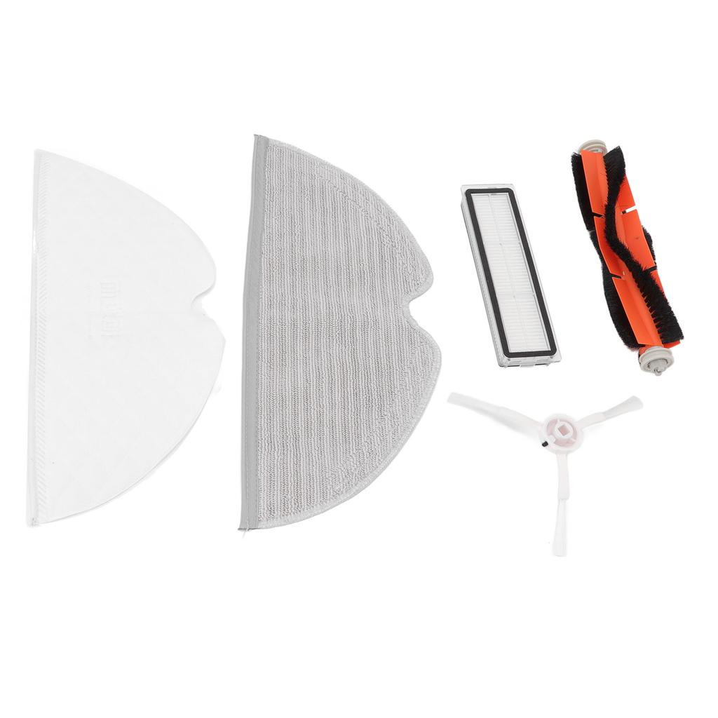 Sweeping Robot Accessories Kit Main Brush Filter Side Brush Duster Cloth Replacement for Xiaomi