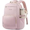 LOVEVOOK Laptop Backpack for Women with Pouch Pocket for Large Capacity Cup,15.6 Inch Laptop Computer Bag Travel Backpack Purse,Waterproof Work