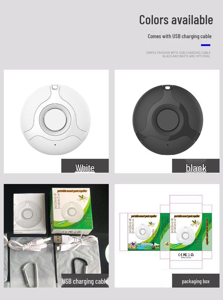 Smart Portable Ultrasonic Pest Repeller: Outdoor Mosquito, Insect, and Rat Deterrent.