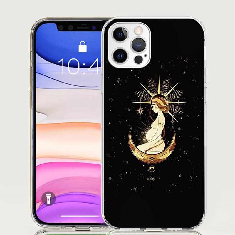

Witches Moon Tarot Mystery Totem Phone Case For Iphone 11 12 13 Mini 14 15 Plus 17 Air 16 Pro Max 16E 7 8 SE Art Customized Coqu iPhone 13 Pro