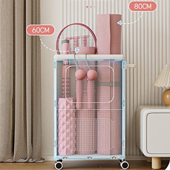 Rollbarer Aufbewahrungskorb mit Rädern, Griff-Design, großes Fassungsvermögen, leicht zu transportieren, freistehender Wäschekorb mit Deckel