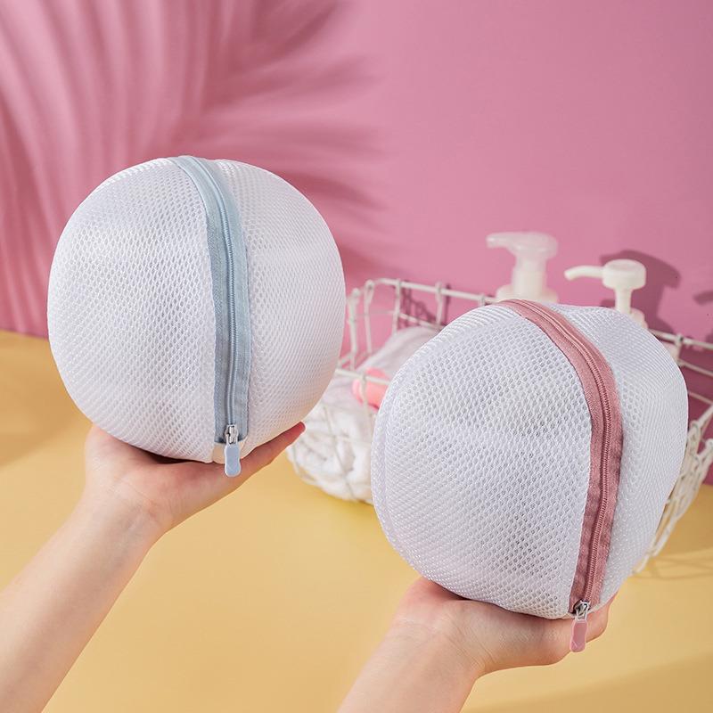 Folding Laundry Bag Bra Washing Bag Washing Machine Anti-deformation Bra Storage Bags Underwear Protective Zipper Laundry Bag