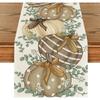 Thanksgiving Pumpkin Printed Table Flag Family Gathering Dinner Pastoral Restaurant Warm Home Decoration Sunflower Maple Leaf Flower Table Runner