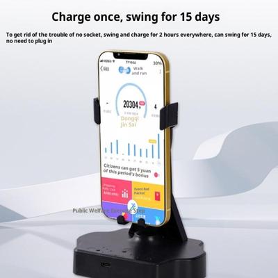 Masaüstü Cep Telefonu Aparatı Tembel Otomatik Yürüyen Telefon Tutucu Standı Iphone Samsung Huawei Sol ve Sağ Sallanan Adımlayıcı Telefon Tutucu