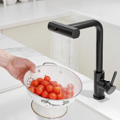 Kitchen Faucets Waterfall Faucets for Kitchen Sink Single Lever Pull Out Spring Spout Mixers Tap Hot Cold Water Crane