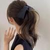 Korean Style Cloth Banana Clip Hairpin Bowknot Hair Clip Fashion Vertical Clip  Women