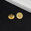Stainless Steel Personalized Button Stud Earrings, Women's Non-fading Stud Earrings, Earrings Jewelry