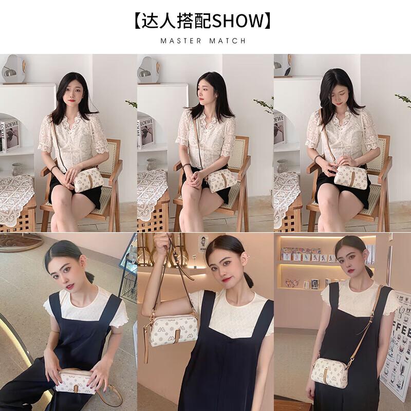 FOXER Women s Printed Light Luxury Small Crossbody Bag