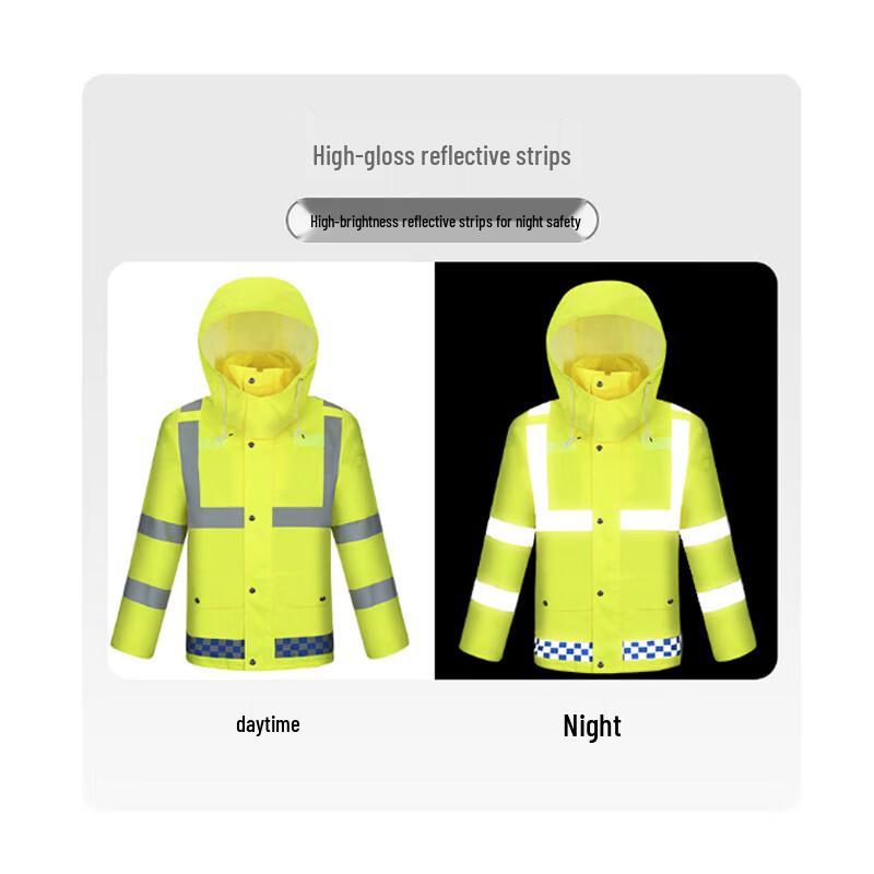 Heavy-Duty Split Rain Suit with Reflective Strips