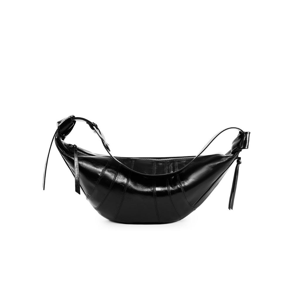 Large Capacity Dumpling Bag Versatile Leather Women's Bag New Messenger Shoulder Bag Commuter Croissant Bag