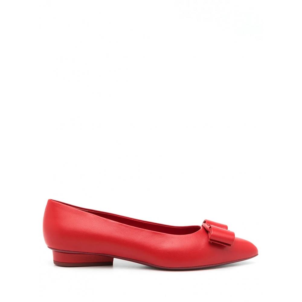 Salvatore Ferragamo Ferragamo Viva Ballerina Shoes Red