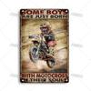 Artisian Motorcycle Metal Sign Motorbike  Tin Plaque Racing Riding Decorative Poster Wall Decor Garage Bar Pub Club Hotel Caf