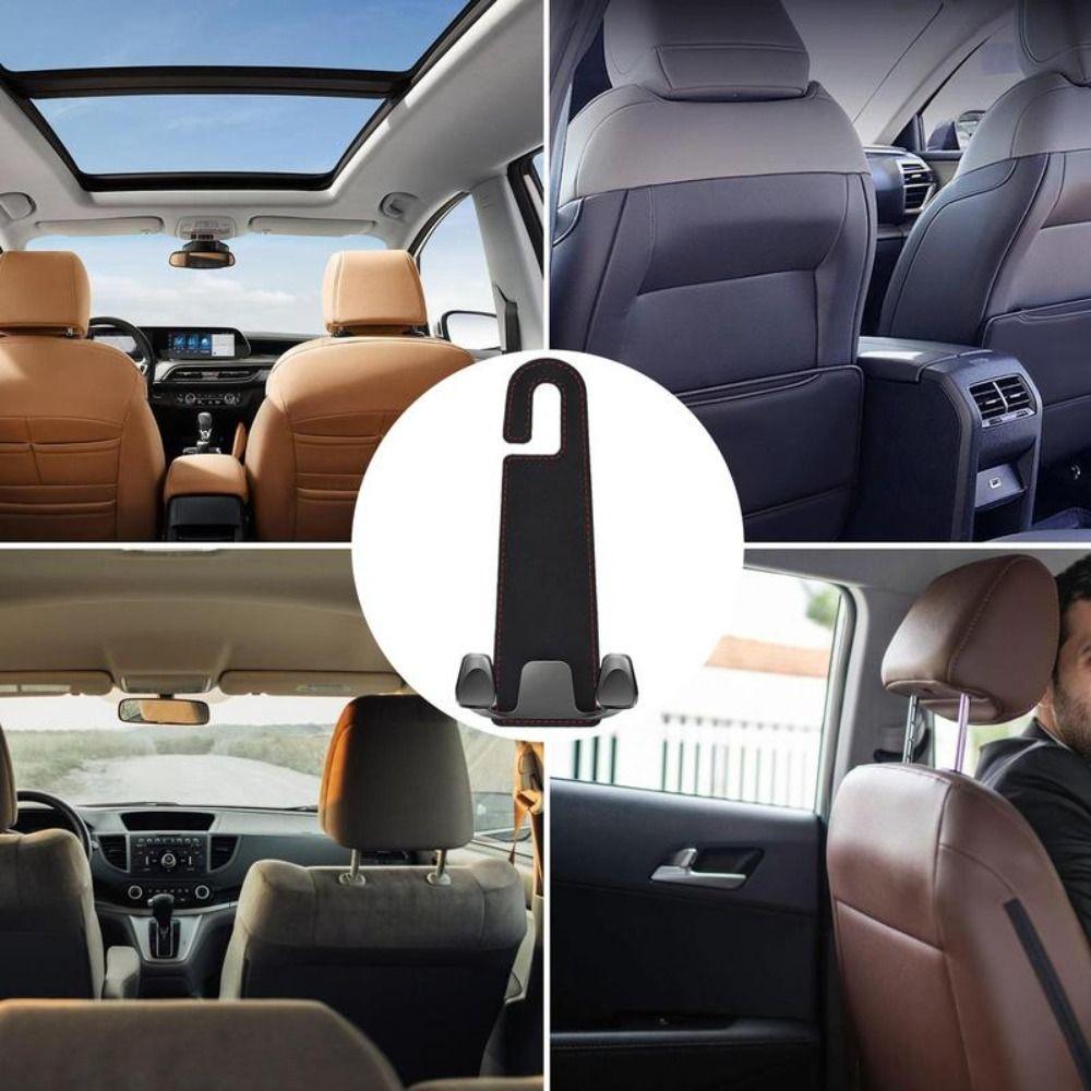 2 Pcs Headrest Hanger Metal Hook Storage Storage Hanger Universal Car Seat Headrest Hook  Rear Seat
