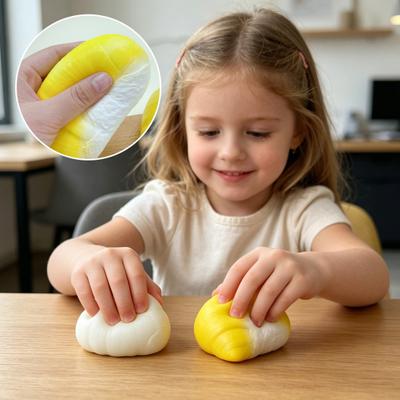 Soft Realistic Durian Squeeze Toy Soft Slow-Rising PU Fidget for Stress Relief Cute Fruit-Shaped Decompression Gadget for Kids Adults