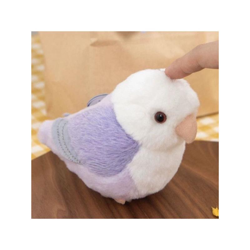 Cute Taro Ball Parrot Keychain Plush Backpack Charm