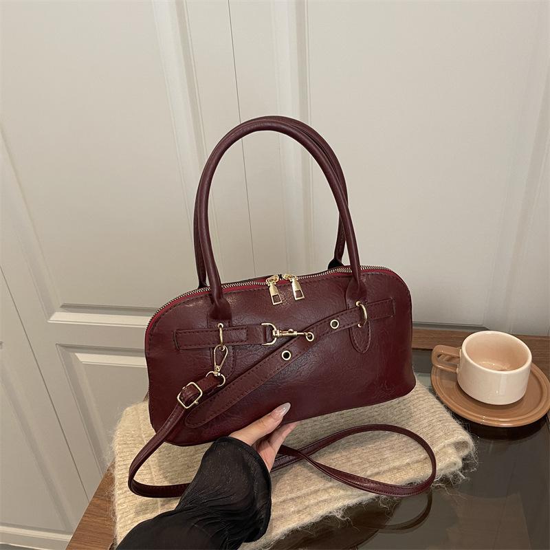 Underarm Bag - Commuter Crossbody Bag with A Retro Texture and A Shell Design Bag