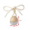 Glass Transparent Refillable Car Perfume Air Freshener Empty Hanging Bottle Frag
