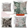 2D Floral Embroidered Pattern Decorative Pillow Covers Pattern Cushion Cover Suitable For Sofa Bedroom Car Pillow Cover