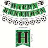 1Set Soccer Happy Birthday Banner,Sport Theme Soccer Player Birthday Supplies,Soccer Enthusiast Birthday Party Decorations