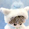 Fluffy Cat Costume for Plush Toys (Headband, Outfit, and Shoes Set) for 20cm Plush Toys, Light Blue, g.triger, Oshi-Nui, Nuikatsu [Product]