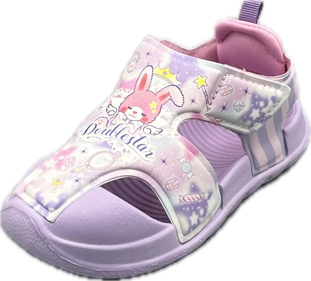 

Sports Double Star Kids Sport Unicorn Rabbit Velcro cm [Double Star] Sandals, Sandals, Sandals, & Design, Cute, Lightweight, Strap, Girls, 17.0 фиолетовый