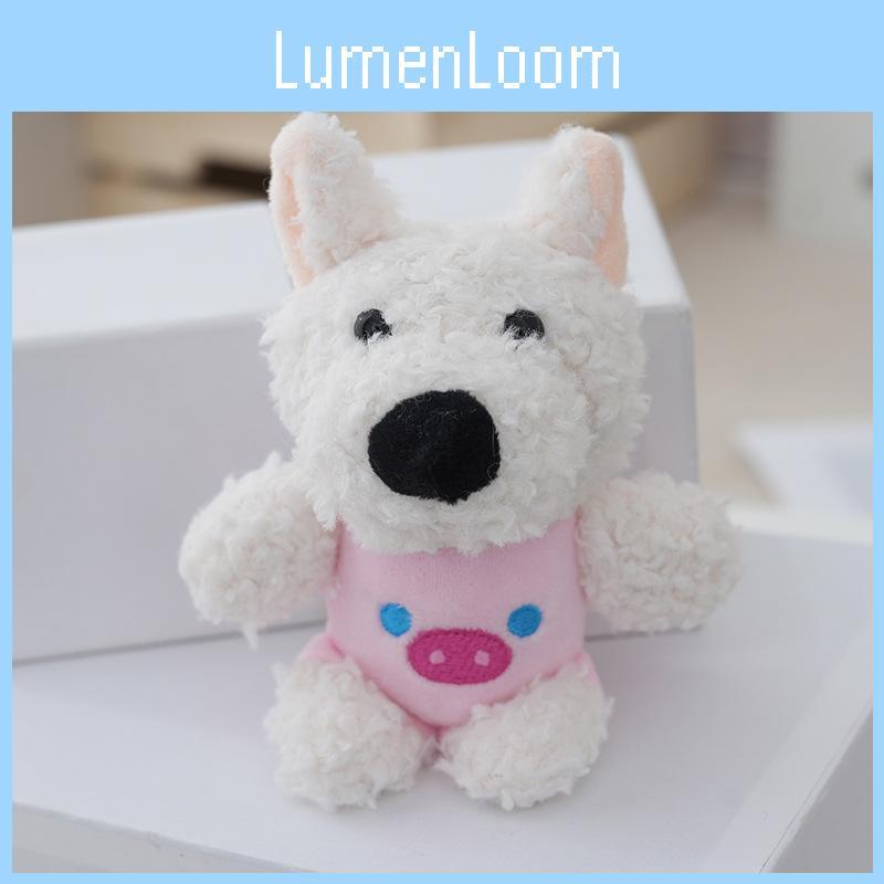 Cute Adorable Westie Dog Plush Keychain Stuffed Animal Bag Charm In Multiple Colors