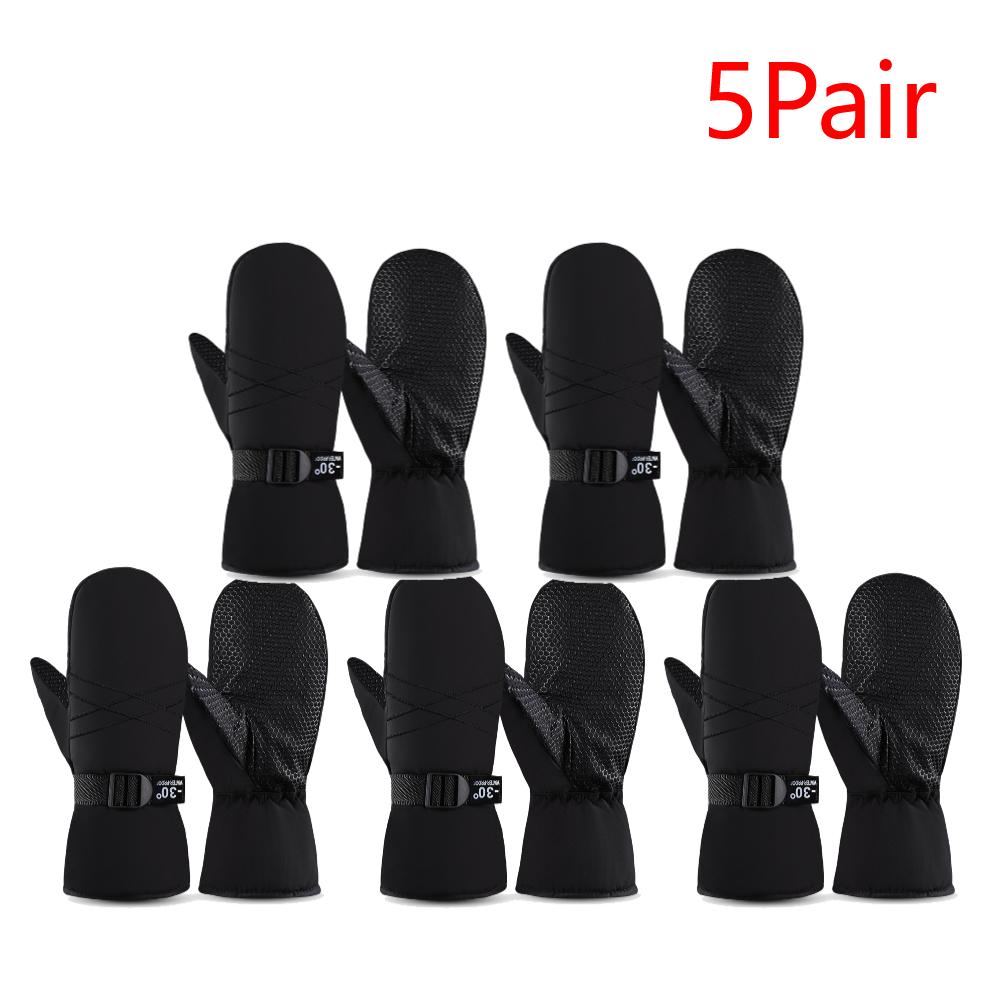 Ski Mittens Waterproof Snow Gloves Windproof Winter Gloves Thermal Snowboard Gloves Cold Weather Gloves for Men