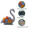 Garden Solar Statue LED Lights Lawn Ornament Home Decor Nightlight Landscape Outdoor Flamingo