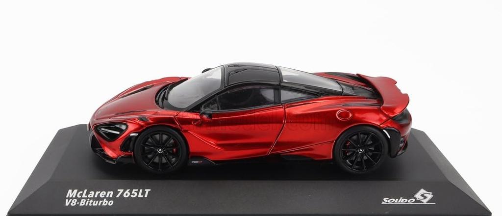 Solid McLaren 1/43 Scale Diecast Model Car McLAREN 765LT V8 BITURBO 2020 (Red) [Parallel Import]