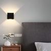 Lightess LED Wall Sconce Hardwired 10W, Set of 2 Modern Wall Lamp Black, Up Down Wall Mount Lights Mini Metal for Living Room Bedroom Hallway Decor,