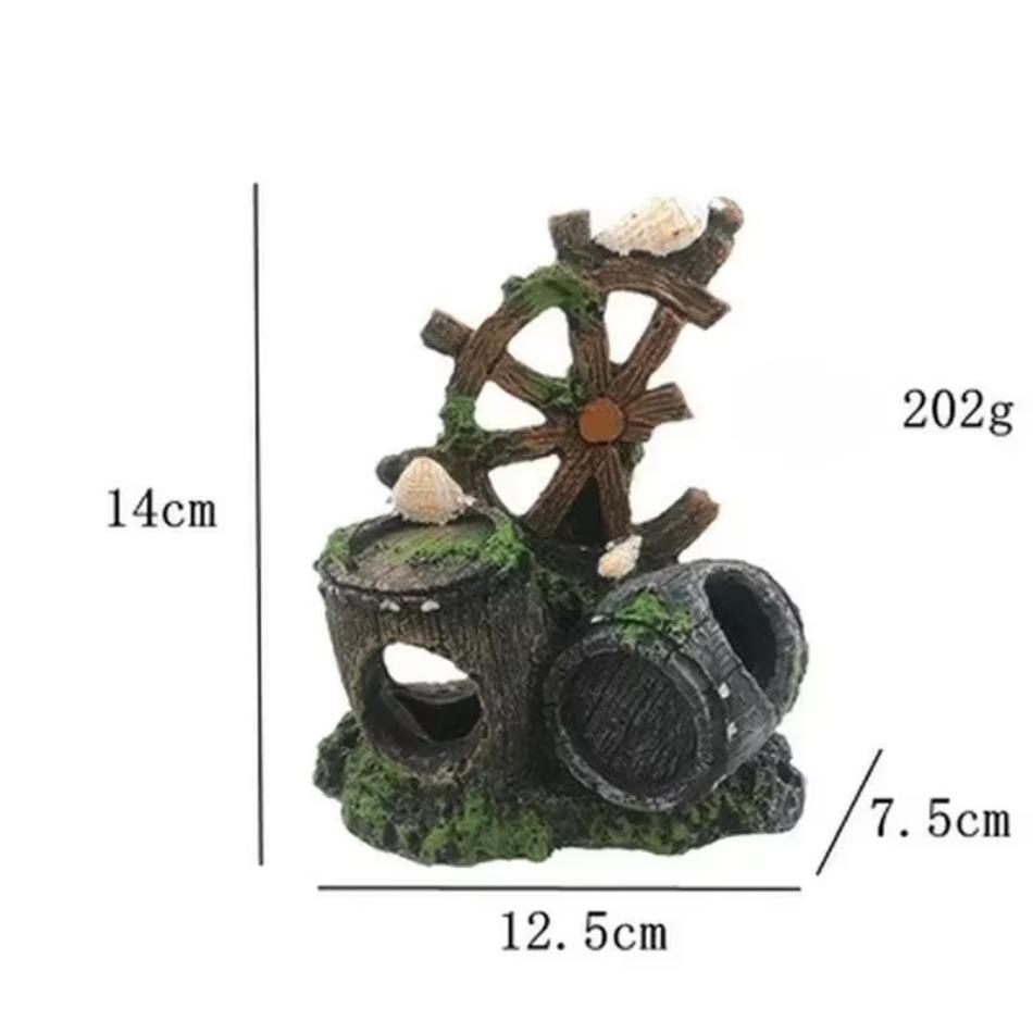 Cartoon Fish Tank Decor Figures Ornaments Simulation Resin Pineapple House Fish Tank Decoration Landscaping Aquarium Accessories