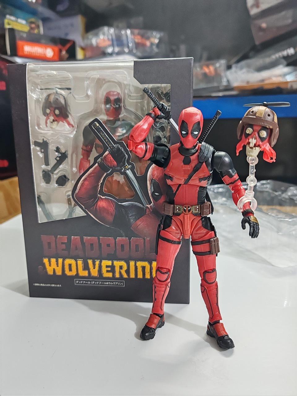 

SHF Люди Икс Дэдпул и Росомаха Сочлененная ПВХ Фигурка Коллекционная Модель Игрушка no box