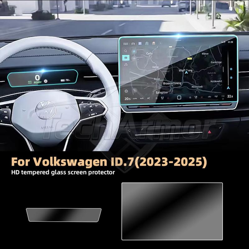 Car Tempered Glass Protective Film For VW ID.7  2024 2025 Auto GPS Navigation Screen Protector Display Interior Accessories