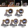 3D Glass Ball Night Light Bedside Lamp Degree Rotating Table for Crafts Kids