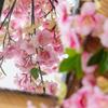 Plastic Artificial Peach Blossom Branch Elegant Fake Flower Silk Cherry Blossom  Wedding Decor